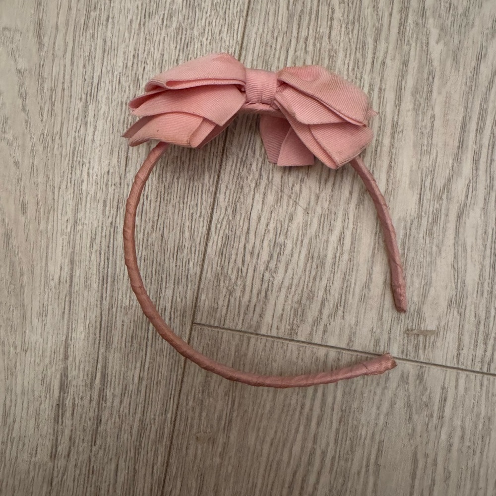 Pink Bow Headband